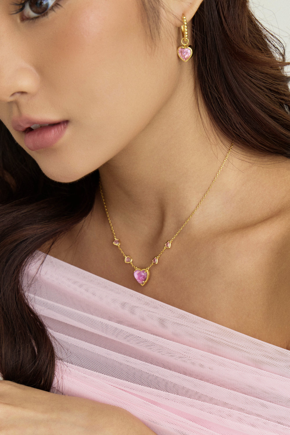 Sweetheart Charms 粉戀吊墜 (耳圈另售)