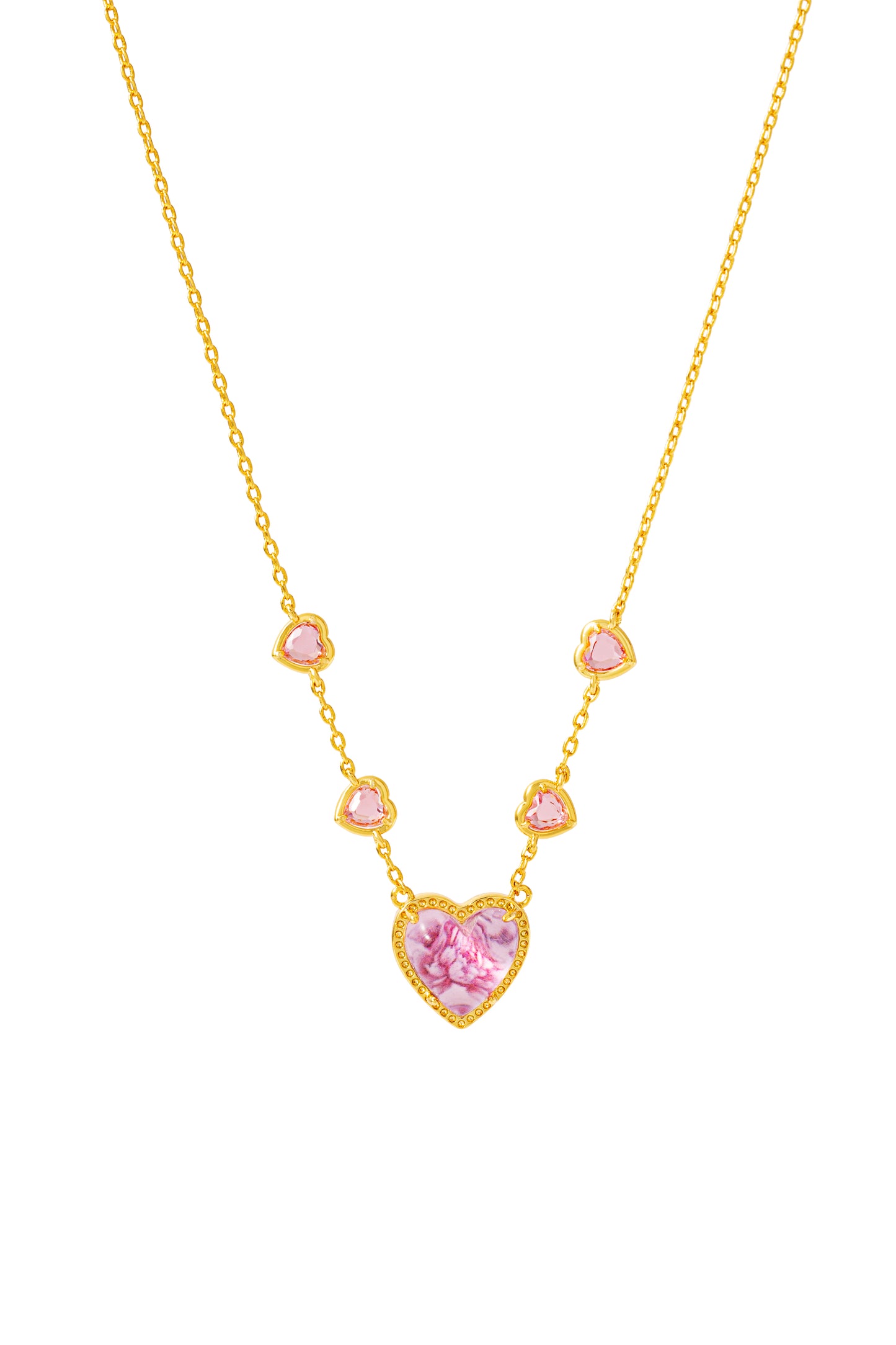 Pink Bloom Reversible Necklace 粉戀甜心雙面項鏈