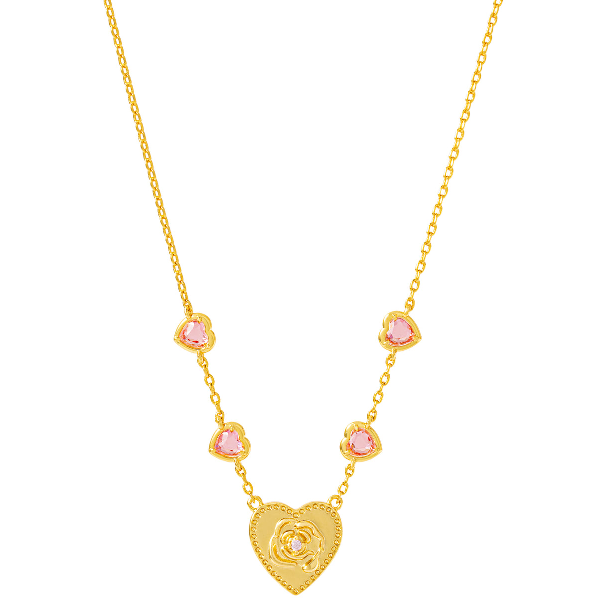 Pink Bloom Reversible Necklace 粉戀甜心雙面項鏈