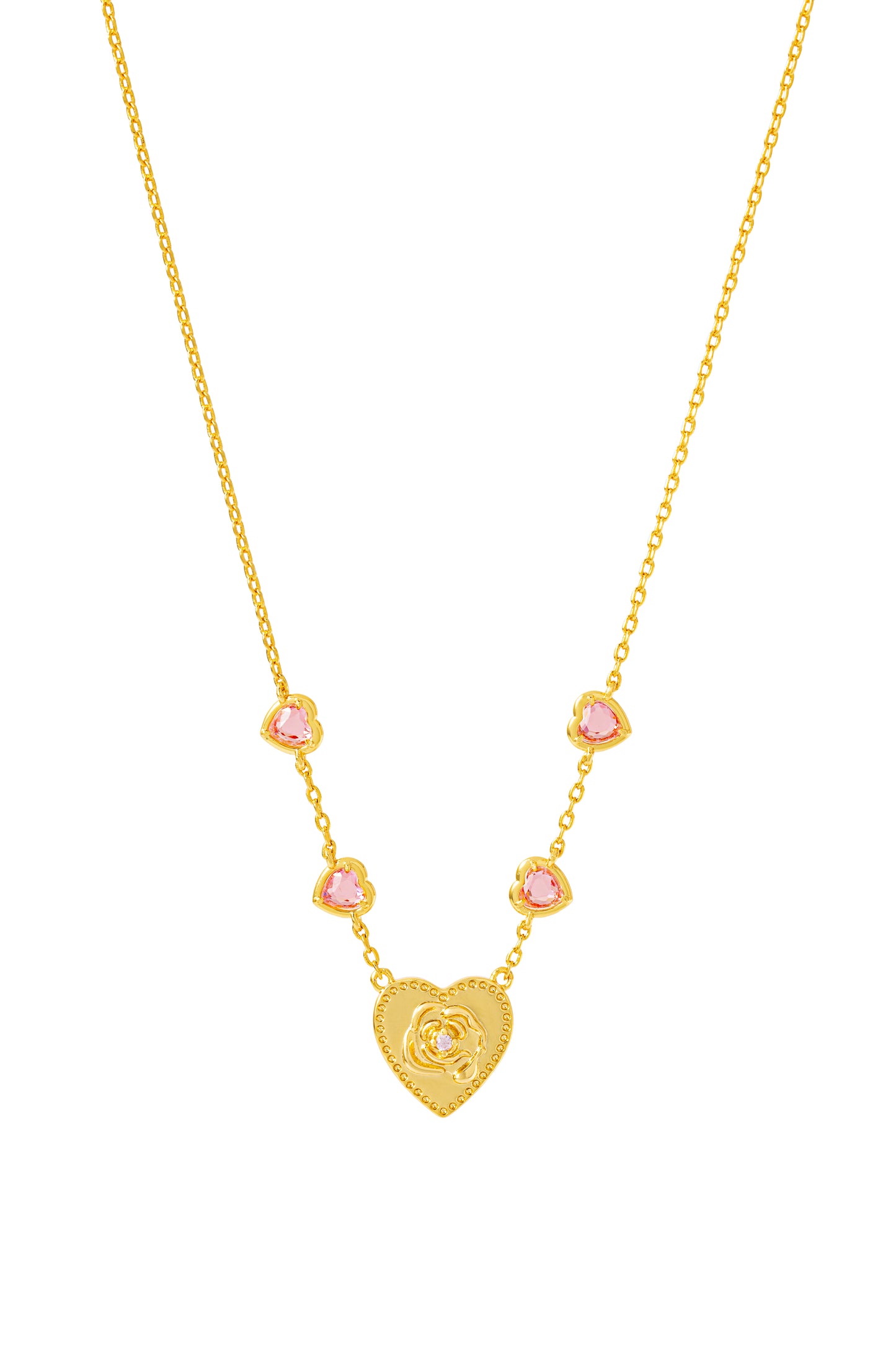 Pink Bloom Reversible Necklace 粉戀甜心雙面項鏈