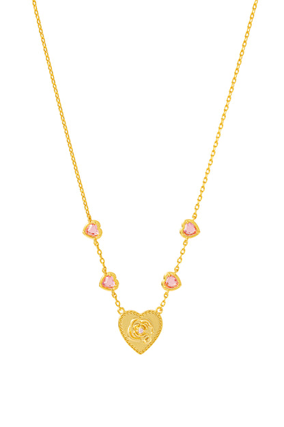 Pink Bloom Reversible Necklace 粉戀甜心雙面項鏈